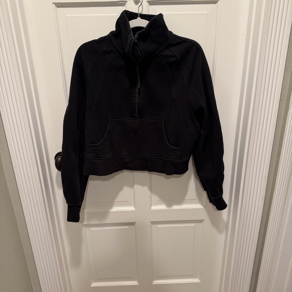 lululemon athletica Black scuba 1/4 zip